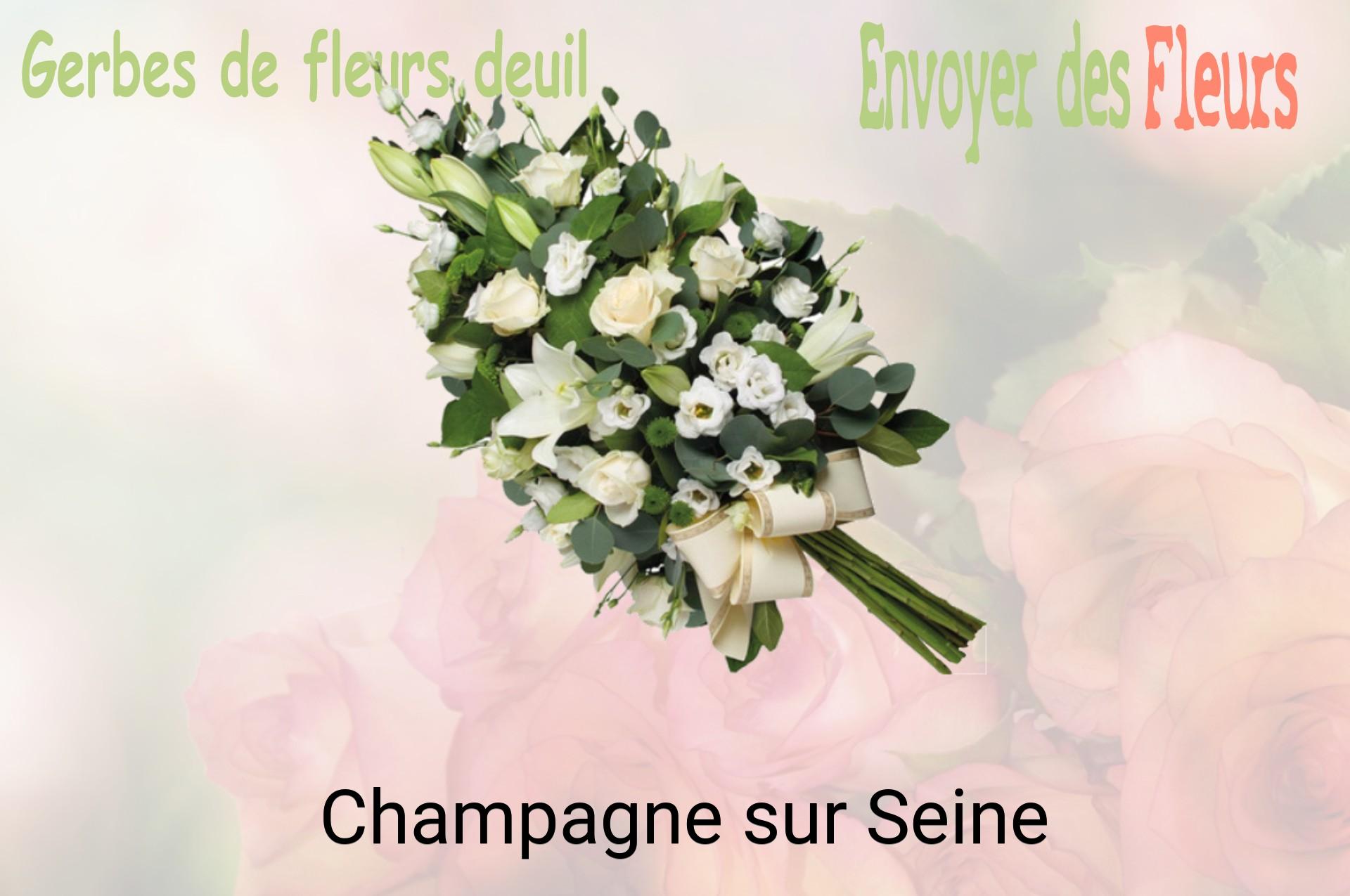 Gerbe de fleurs de deuil livrée à Champagne-sur-Seine